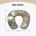 thumbnail image 5 of Xecao Elegant Ivory Flower Print Memory Foam Cervical Neck Pillow Versatile U-Shaped Pillows for Home,Office,Camping,Travelling,Soft Washable Cover, 5 of 8