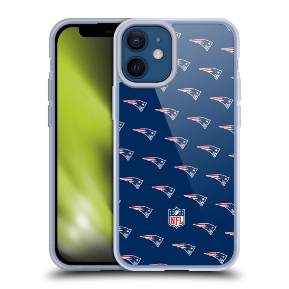 Head Case Designs NFL New England Patriots Artwork Patterns Soft Gel Case for Apple iPhone 12 Mini