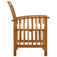 thumbnail image 5 of vidaXL Patio Dining Chairs Outdoor Patio Chair with Cushions Solid Wood Acacia, 5 of 42