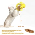 thumbnail image 5 of Agiufgs Cat Treat Dispenser Toy ABS, Interactive Windmill Slow Feeder with Suction Cup Design, for Indoor Cats Setup and Daily Use, Blue, 5 of 7