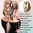 thumbnail image 3 of MY-LADY 100% Remy Real Human Hair Clip in Ponytail Extension Claw 18inch Hair Extensions Straight Hairpiece Long Straight Pony Tail Hair Hairpiece #27 Dark Blonde, 3 of 8