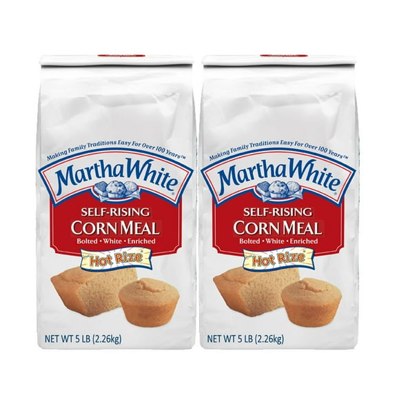 Martha White Cornmeal Self Rising Mix, 80 oz - Palatize Pack of 2