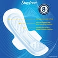 Stayfree Maxi Overnight Pads with Wings for Women, Reliable Protection and Absorbency of