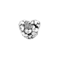 thumbnail image 2 of 925 Sterling Silver Heart Cluster Charm Bead for Bracelet Charms Bangle Pendant Jewelry, 2 of 4