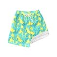 thumbnail image 3 of SGMVNU Boys Swim Trunks with Compression Liner Boys Swimsuit Size 6 Orange Boy Bathing Suit Beach Board Shorts Swimsuit Shorts(Size 10-12 Years,2-Light Green), 3 of 3
