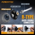 thumbnail image 5 of POWERTEC 2 inch 20pcs 240 Grit Sanding Discs for Die Grinder & Power Drill – Quick Change Type R Discs, Aluminum Oxide Non-Woven Nylon Surface Conditioning Pads (11406-P2N), 5 of 6