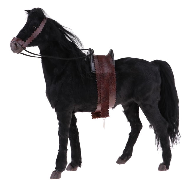 Modelo Caballo Sunnimix Figura de Resina decoraciones Caseras escala 1/6 negro
