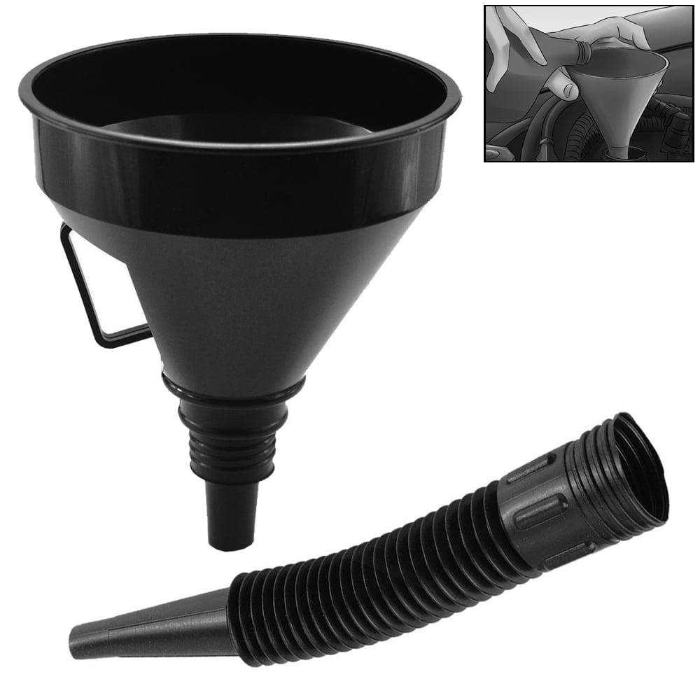 Lucha Car Plastic Funnels,Motorcycle Gasoline Fuel Neck Removable Spout Filter Funnel Emergency Tools,Plastic Funnel 