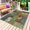 Brown, variant on Boho Color Block Outdoor Rug for Patio/Deck/Porch, Non-Slip Large Area Rug 5 x 7 Ft, Geometric Vintage Floral Indoor Outdoor Rugs Washable Area Rugs, Reversible Camping Rug Carpet Runner
