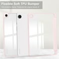 thumbnail image 4 of Allytechgroup Folio Case for Samsung Galaxy Tab A9 Plus/A9+ 11 Inch 2023 Model (SM-X210/X216/X218), Slim Trifold Stand Cover with Pencil Holder, Clear Back Shell Shockproof TPU Bumper Cover, Rosegold, 4 of 10