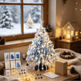thumbnail image 4 of DIY Beaded Christmas Tree Kit, Crystal Holiday Craft Set for Adults with Ornament Charms & Warm Glow, Tabletop Decor,B, 4 of 5