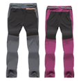 thumbnail image 3 of Spring and Summer Outdoor Sports Soft Shell Rush Pants Men's Colorblock Windproof Warm Breathable Fleece Thickened Hiking Pants Women, 3 of 5
