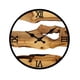 thumbnail image 4 of Reloj de pared decorativo de madera, silencioso y creativo, efecto madera, 30 cm, ideal para Números romanos, 4 of 8