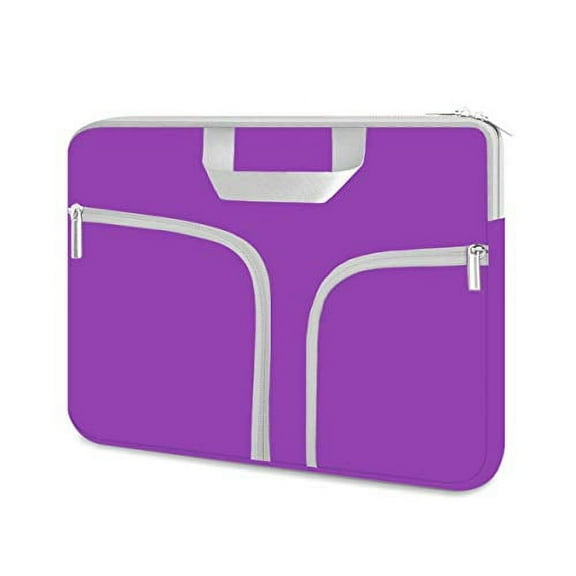 HESTECH Laptop case 14 inch,Chromebook Sleeve Cover,Neoprene Protective Carrying Bag for 14-15.6" HP Asus Acer Samsung Sony Lenovo Dell XPS Surface Book 15/16 inch MacBook Pro Computer,Purple