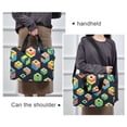thumbnail image 6 of FORMRS 16" Laptop Bag Carrying Sleeve Case with Handle Travel Shoulder Briefcase, Green Cubes, 6 of 8