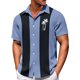 thumbnail image 2 of Men's Hawaiian Printed Button Short Sleeve Shirts Men's Casual Fashion Short Sleeve Shirts 6XL, 2 of 4