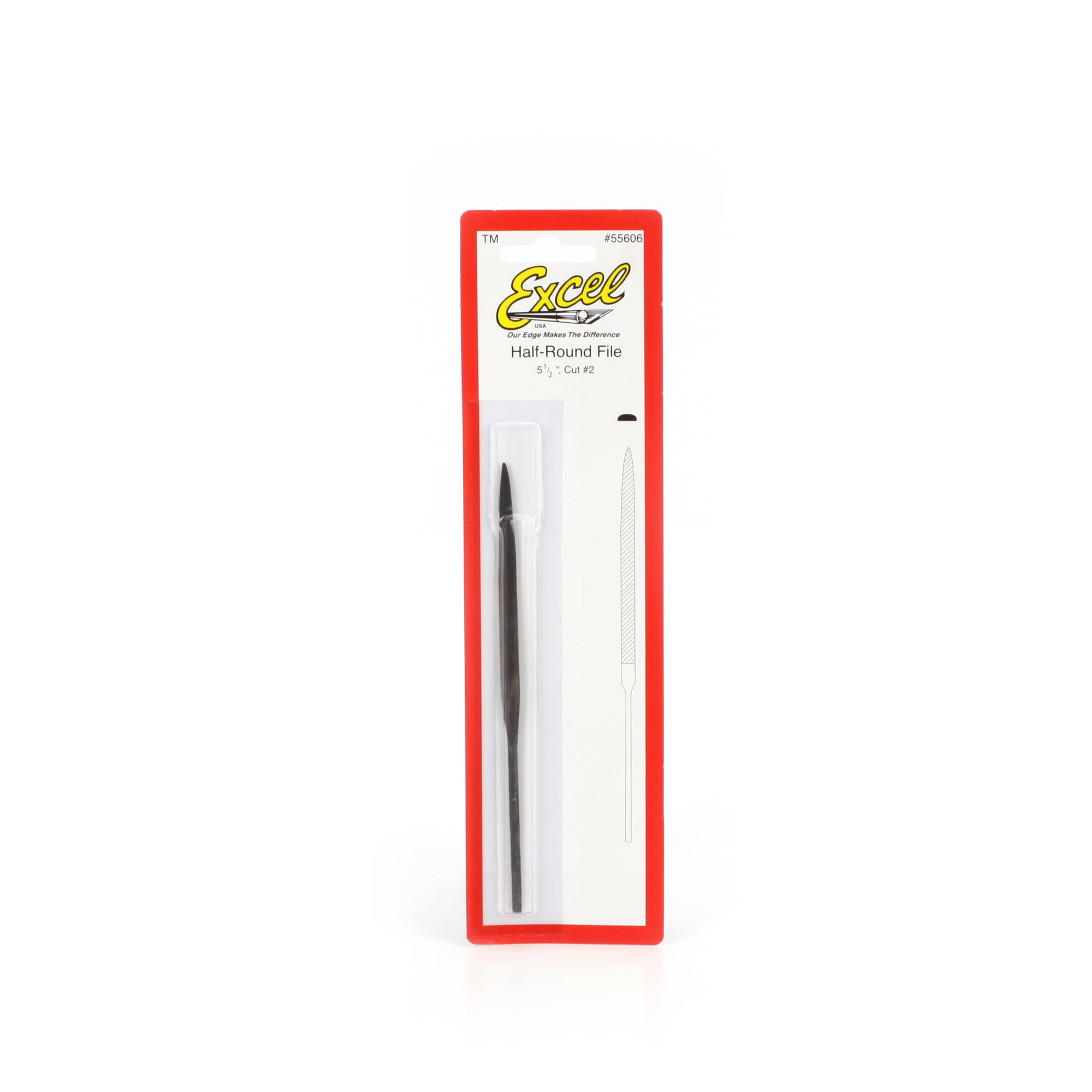 Excel Hobby Blade Corp Half Round File EXL55606 Hand Tools Misc