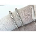 thumbnail image 2 of 1.33ct natural round diamonds elongated inside out hoop earrings snap, 2 of 6