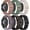 A2: Black/Pink/Pine Green/Starlight/Rainbow/Leopard, variant on MYKOMI 6 Pack Stretchy Bands Compatible with Samsung Galaxy Watch 8 Band 40mm 44mm, Samsung Galaxy Watch 8 Classic 46mm Loop, Elastic Nylon Fabric No Gap Sport Strap Replacement for Women Men