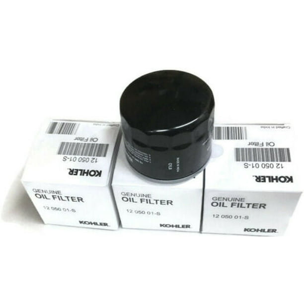 3 Pack Genuine OEM Kohler 1205001-S 1205001 12 050 01S Oil Filter