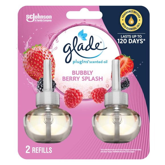 Glade Plugins® Air Freshener Oil Refill, Bubbly Berry Splash