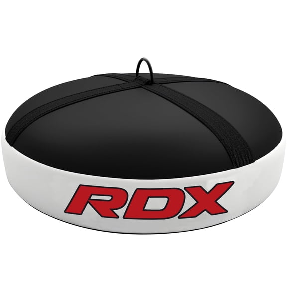 "RDX Maya Hide Leather Punching Bag Floor Anchor with Heavy Duty D-Ring, White – Durable Boxing Bag Anchor for Kickboxing, MMA, Muay Thai, Training & Home Gym Equipment"