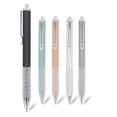 thumbnail image 1 of Bolígrafos de punta media de 0.039 in de tinta negra con bolígrafo de agarre súper suave para hombres y mujeres, bolígrafos retráctiles de oficina (tinta negra, 5 unidades), 1 of 5