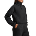 thumbnail image 5 of G4Free Flurrylux Womens Sweatshirts Fleece Lined Half Zip Mock Neck Cropped Pullover Winter Fashion Outfits Clothes, 5 of 7