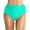 Mint Green, variant on HOWPAY Women Bikini Bottoms High Waisted V Cut Basic Swim Briefs Full Coverage Printed Tummy Control Stretchy Beach Pool Swimsuit Bottoms Brown L