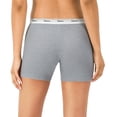 thumbnail image 4 of Calzoncillos bóxer Hanes de algodón elástico a mitad del muslo de Underwear para mujer, 4 of 6