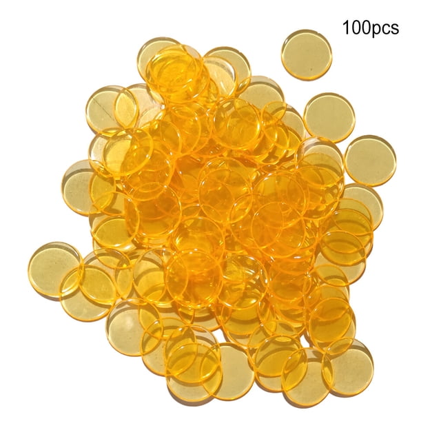 100PCS/Set Plastic 19mm Chips Multi Color Markers Fun Plastic 19mm chips Multi Family Club Children Game Supplies Counting Math Toys