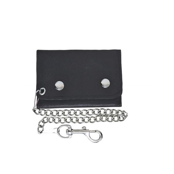 Unik 9082-00-BLK-OS Biker Chain Wallets, Black - One Size