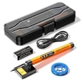 thumbnail image 4 of USB Rechargeable Soldering Iron Kit, Digital Display Cordless Soldering Tool, Portable Wireless Soldering Pen Kit for Electronics Repairs, DIY Projects, Home Appliance-Fix Orange, 4 of 4