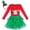 Red Santa Set, variant on Girls Dress Christmas Santa Hat Long Sleeve Party Dress 6 Years