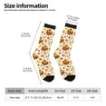 thumbnail image 2 of Honeii Thanksgiving With Turkey Print Adult Socks,Crew Socks,Casual Calf Socks,Daily Wear Socks for Men & Women, Perfect for Sports, Casual and Everyday Use, 2 of 6