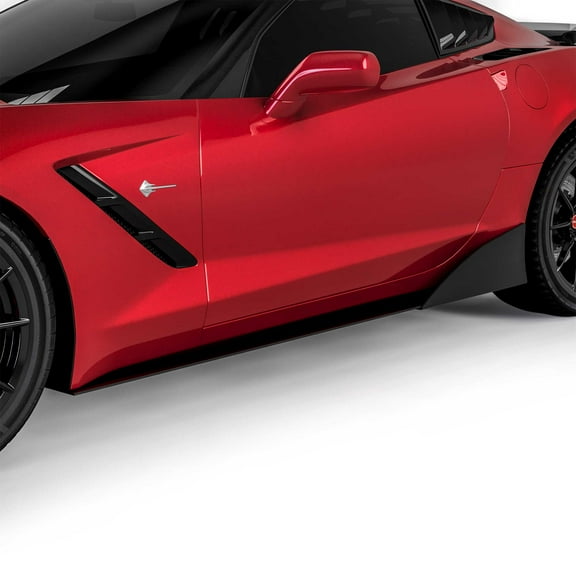 Vicrez Side Skirt Splitters VZR1 Style vz102153 | Chevrolet Corvette C7 2014-2019
