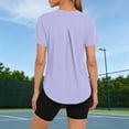 thumbnail image 3 of Betivan Womens Workout Tops Sun Protection Running Pliates Athletic Lightweight Short Sleeve Tops for Women Fitness Clothing, 3 of 9