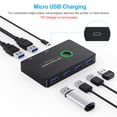 thumbnail image 4 of Conmutador USB 3.0 ULXUUUN 2 ordenadores comparten 4 USB para PC, 4 of 8