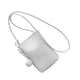 thumbnail image 4 of Bolso de hombro para teléfono celular de cuero sintético, mini billetera con correa para el hombro, bolso de mensajero para mujer, color blanco, 4 of 14