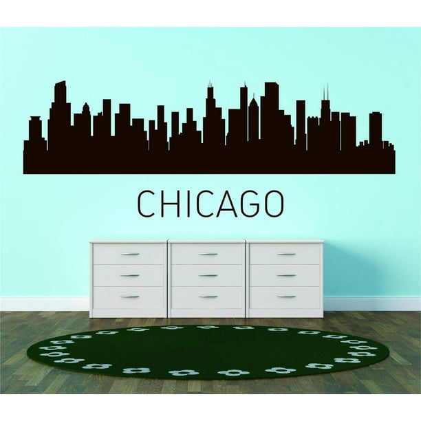 Custom Wall Decal Chicago United States Major City Geographical Map