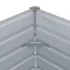 vidaXL Raised Garden Bed Grey Galvanized Steel 129x129x45cm in