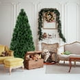 thumbnail image 2 of Patiojoy 6' Pre-Lit Fiber Optic Artificial PVC Christmas Tree w/ Metal Stand, 2 of 9
