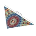 thumbnail image 3 of Naloa Round Mandala Dog Bandanas 1PC Washable Triangle Dog Scarfs Premium Durable Fabric, for Small Medium Large Dogs and Cats, 3 of 6