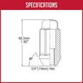 thumbnail image 2 of Coyote Wheel Accessories 701173BLK  LUG NUTS, 2 of 7