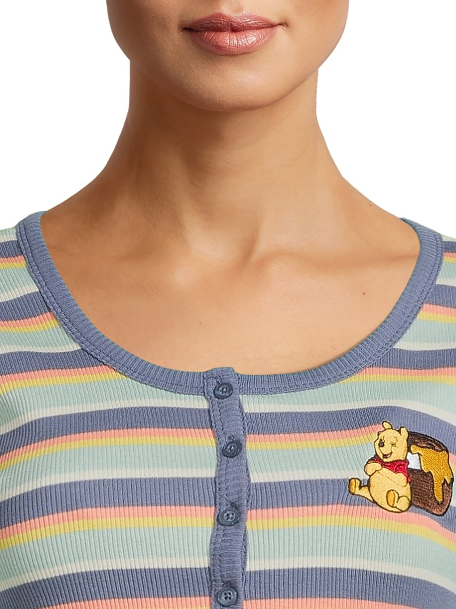 Winnie the Pooh Junior's Cropped Graphic Cardigan with Cap Sleeves, Lightweight
