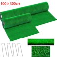thumbnail image 2 of Artificial Grass Carpet Green Fake Synthetic Garden Landscape Lawn Mat Turf, 2 of 8
