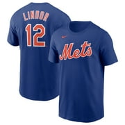 Men's Nike Francisco Lindor Royal New York Mets Name & Number T-Shirt