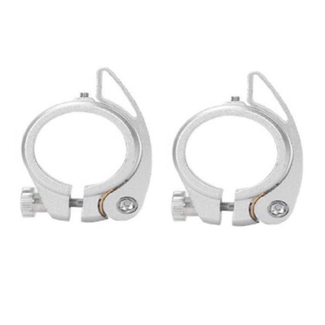 2Pcs Folding Bicycle Seat Pipe Clamp with Quick Release Lever on Behalf is Suitable Sp8 Pipe Clamp with 40.8mm