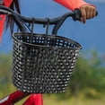 thumbnail image 2 of Baoblaze Bike Basket Front Decor Cycling Basket Trendy Practical Front Basket Handlebar Basket for Riding Parks Picnics Street Black, 2 of 8