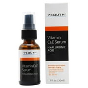 YEOUTH Vitamin C & E Facial Serum with Hyaluronic Acid, 1 fl oz